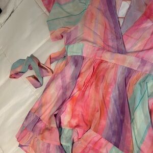 Colorful Striped Dress